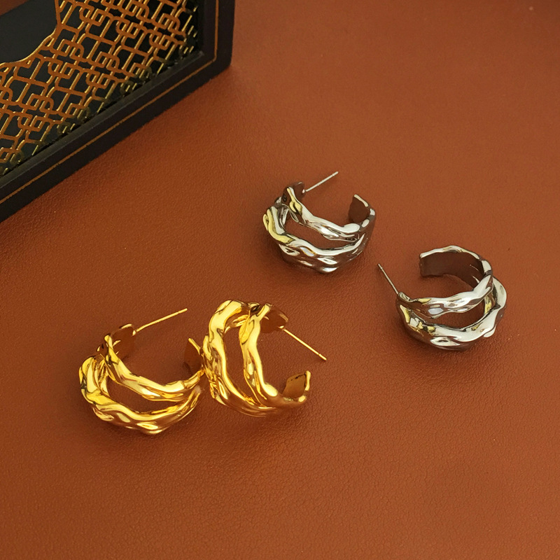 Fashion Geometric Copper Earrings Plating Copper Earrings