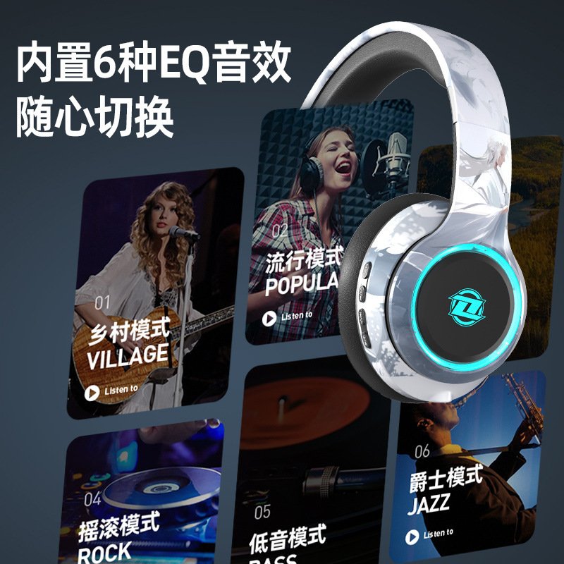 私模蓝牙耳机头戴式无线可插卡降噪电竞游戏手机笔记本电脑通用|undefined