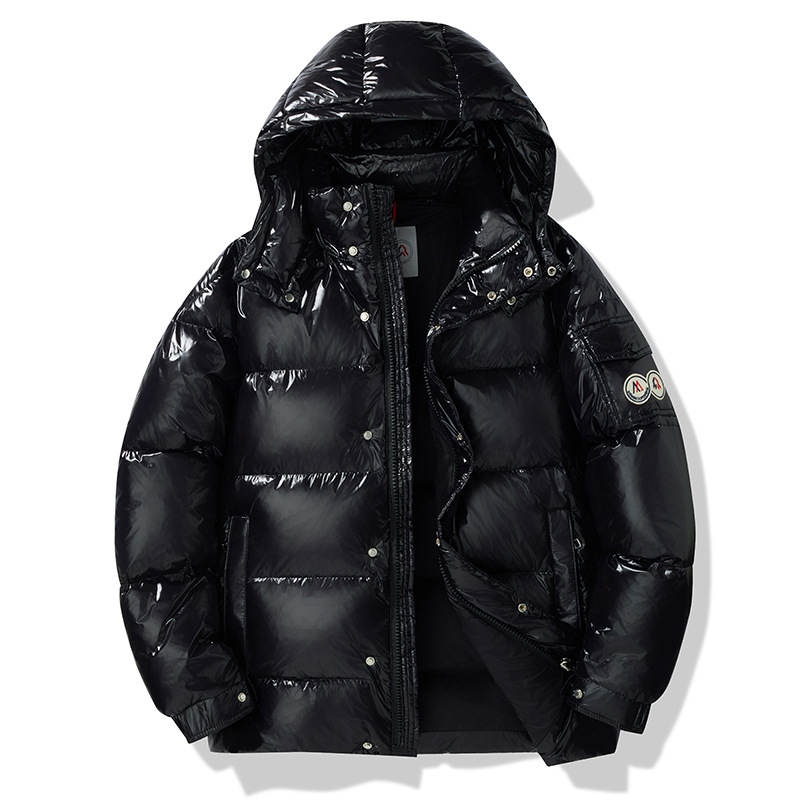 Jaqueta com capuz, tendência de moda de inverno, cor sólida, casual e versátil, estilo térmico._voghion.com