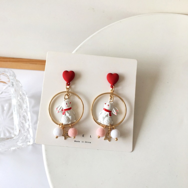 Jolies Boucles D&#39;oreilles Lapins display picture 6