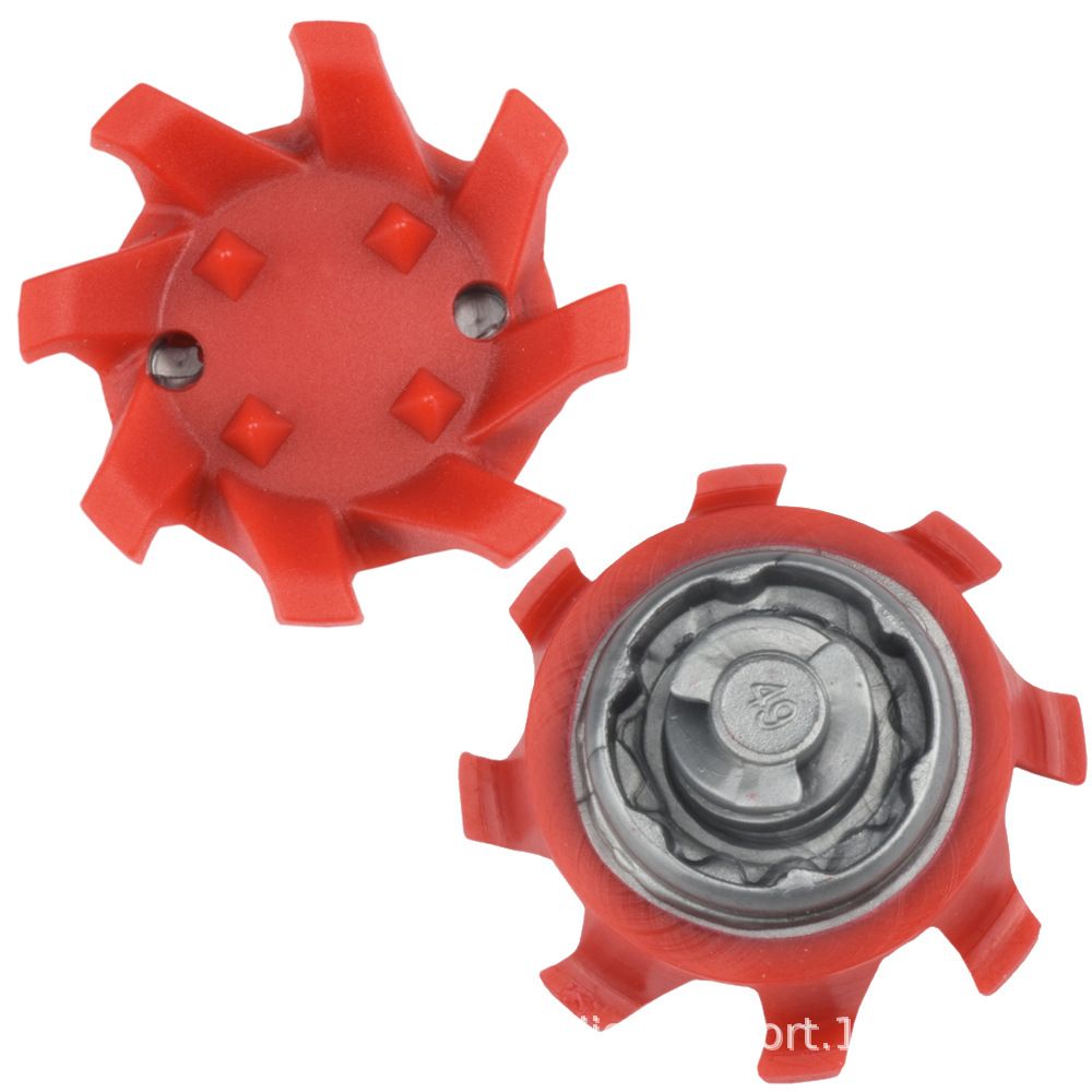 Golf picos rojo gris rápido rotación picos Golf zapatos Accesorios