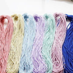 Colorful bead-shaped semi-finished hair tie elastic bands DIY bundled high elasticity handmade hair accessories raw material line