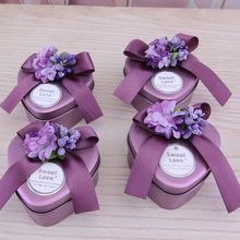 2025新款婚礼喜糖盒婚庆喜糖盒圆形心形马口铁盒结婚喜糖伴手礼盒