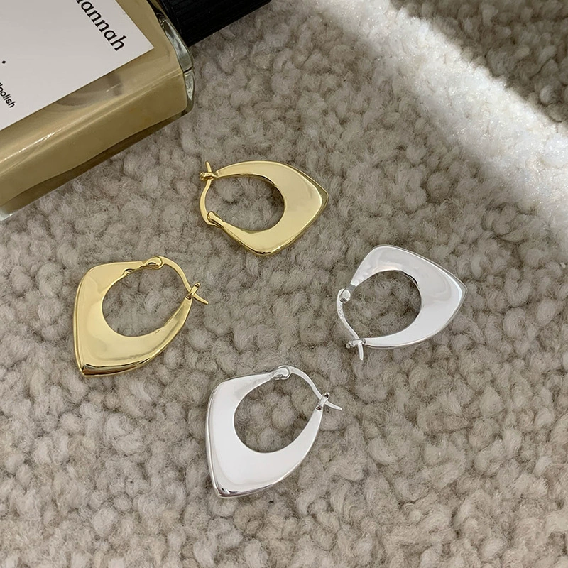 Square earrings, internet celebrity, simple and elegant design