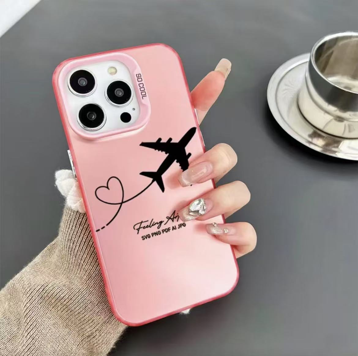 Nueva funda para teléfono estilo avión inglés, compatible con iPhone 17, Apple 15 Pro Max/14/13 Pro/12/16