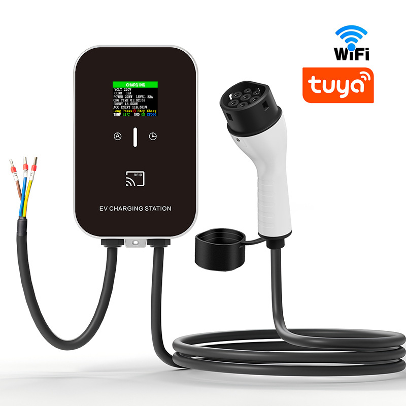 Tuya European Standard Home Charging Station for New Energy Electric Vehicles Type2 European Standard Charging Gun Ccs2 Dedicated 32A Fast Charging