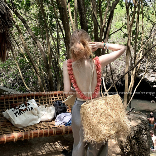 Viral hot girl style one-piece swimsuit backless summer new sweet and sexy vacation swimsuit hot spring Instagram