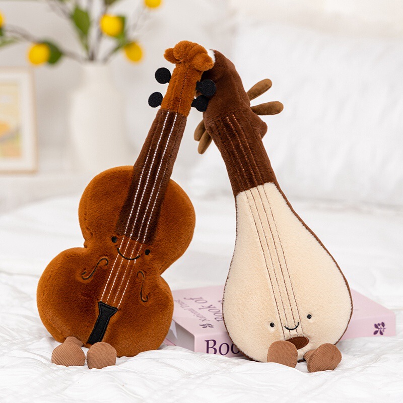 クリエイティブバイオリンピパ人形ぬいぐるみギター音符音叉楽器人形音楽クリエイティブ製品枕|undefined