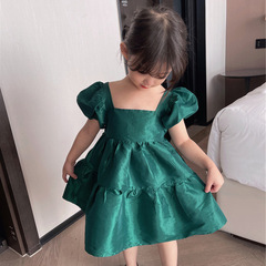 Children's Princess Dress Summer Girl's Sweet Dress Children's Dress 3-8 Years Old Children's Clothing One-Time Shipping