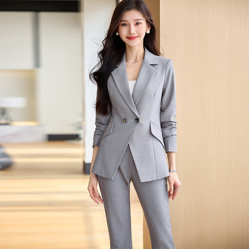 High-end suit suit for women spring new design jacket professional wear temperament goddess style formal work clothes