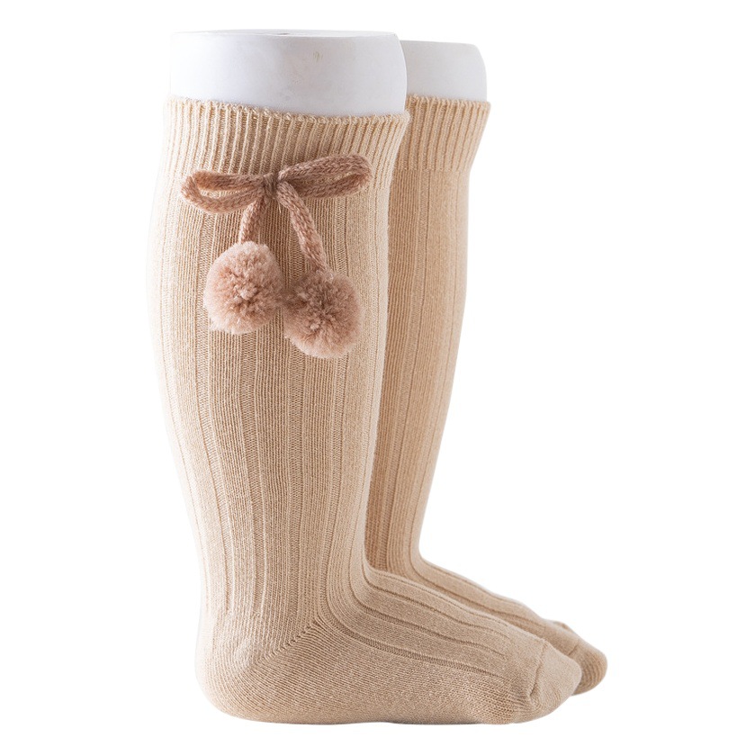 2024 otoño e invierno recomiendan INS español británico doble aguja cordón bola medias bebé calcetines sueltos