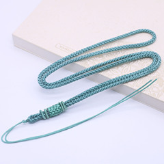 新款和田玉籽料玉佩繩16X9網扣長款衣鏈掛繩 吊墜繩毛衣鏈批發