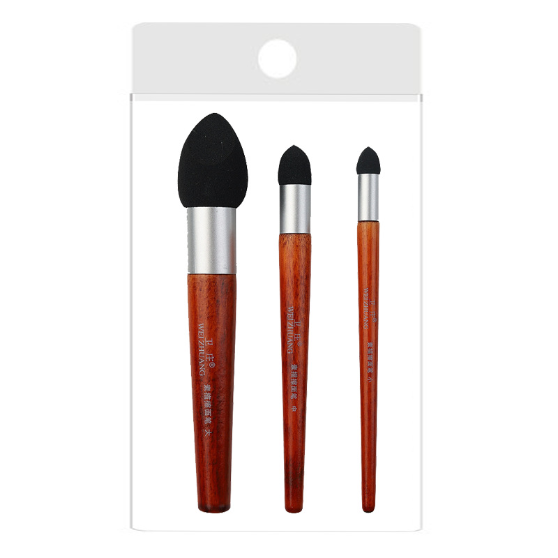 Juego de brochas para pintura al óleo con esponja y pinceles detallados