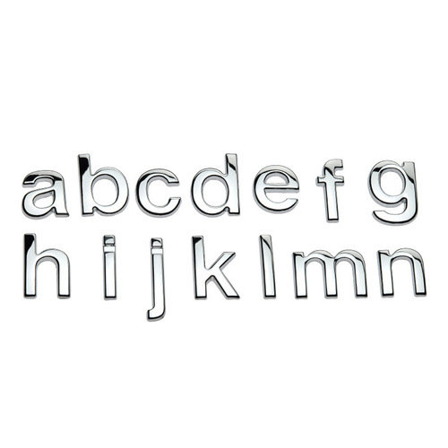 Suitable for car uppercase and lowercase letter stickers, English letters, car stickers, numbers, symbols, 3D personalized modified wordmarks and suffixes