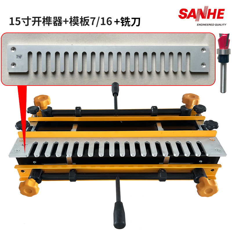 15inch 장부 따개(7/16 템플릿 + 밀링 커터)