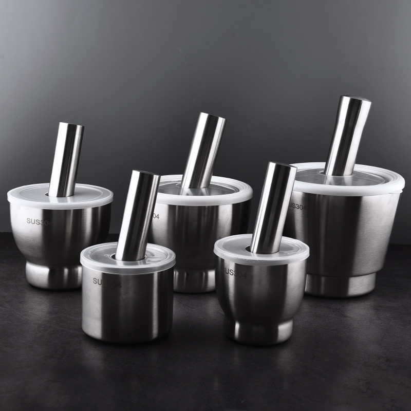 304 Stainless Steel Garlic Pounder, Garlic Mortar, Garlic Grinding Bowl, Garlic Pounder, Kitchen Masher