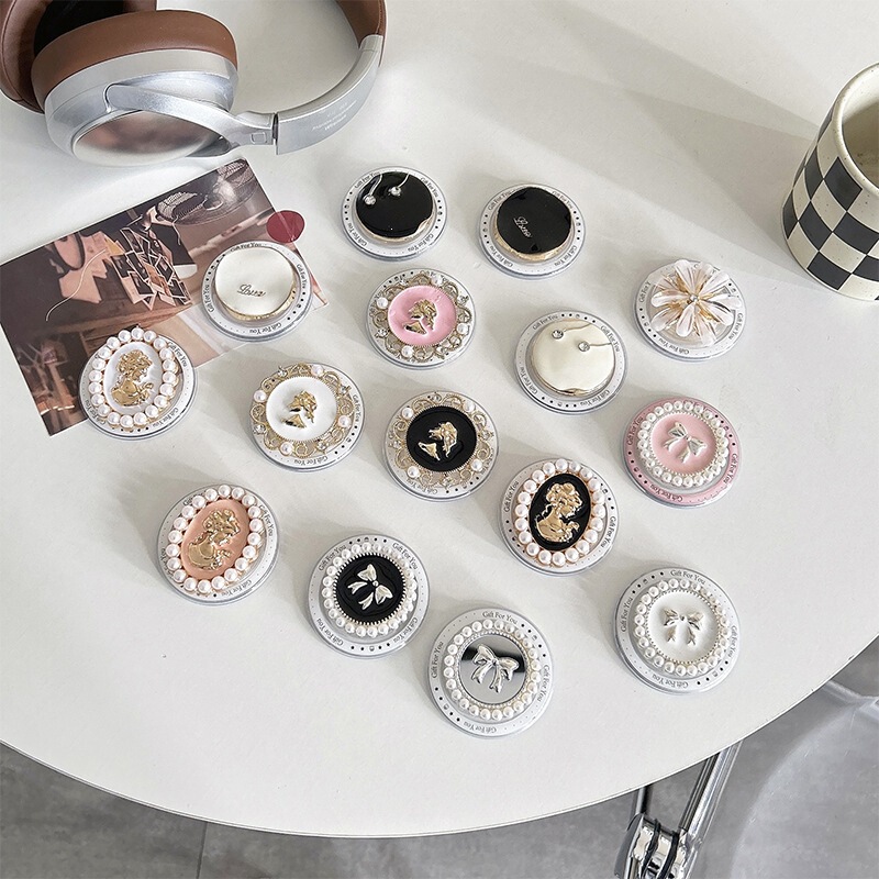 Korean-Style Ins Metal Beauty Head Magnetic Phone Holder, Niche Internet Celebrity Design, Light Luxury, High-End Feel, Airbag Back Sticker Korean-Style Ins Metal Beauty Head Magnetic Phone Holder, Niche Internet Celebrity Design, Light Luxury, High-End Feel, Airbag Back Sticker