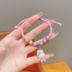 Linda niña nueva pulsera de princesa de dibujos animados niños Anna Aisha colgante pulsera cadena de joyería para niñas de nicho