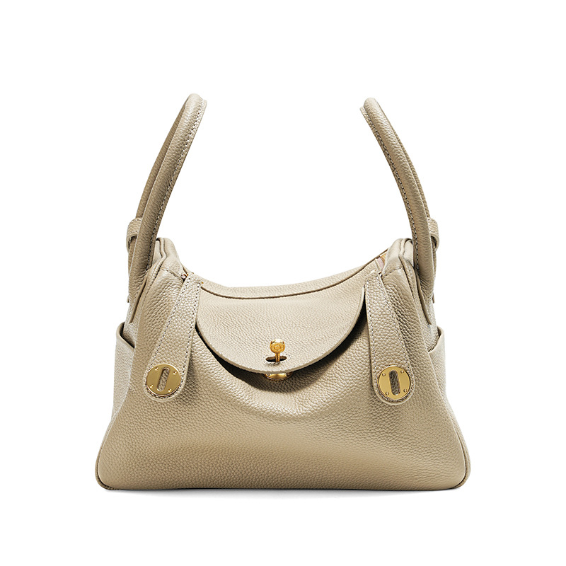 TOGO Top Grain Cowhide Handmade Wax Thread Doctor Bag - Luxury Genuine Leather Commuter Shoulder Bag for Women - Thumbnail 5