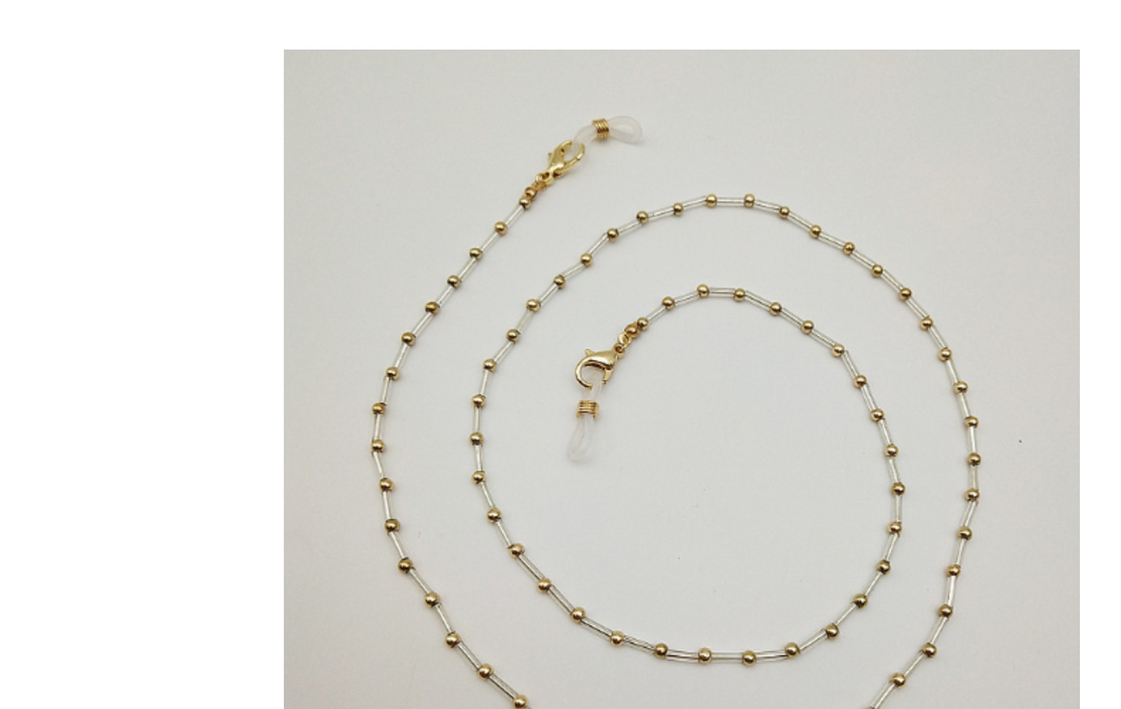 Original Design Style Original Design Round Glass Beads Metal Women's Glasses Chain