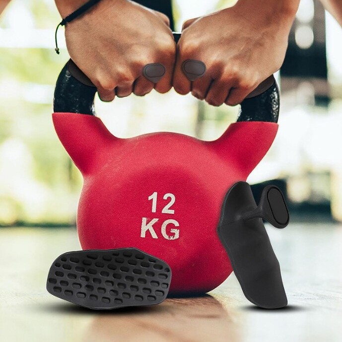 Silicone antideslizante agarre almohadilla protector de palma acondicionamiento físico levantamiento de pesas哑铃 anticapullo protector de mano almohadilla protector de mano dispositivo deportivo
