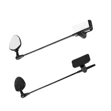 自行车单车骑头盔后视镜 迷你反光镜平面镜 多角度可调装备 配件