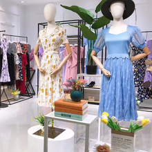 弹力裙三女装宅一生25夏季新款修身中长款连衣裙品牌折扣跨境走份