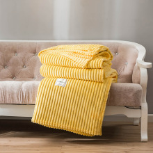 新款纯色魔法绒毛毯加厚保暖双面珊瑚绒法兰绒毯子午睡毯礼品批发