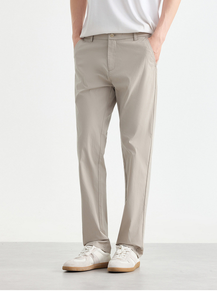 Quần dài nam ống thẳng nhỏ công sở chất liệu cotton pha linen kiểu mới — đen chi tiết 23
