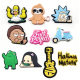 Cross-border special for interesting middle finger hole shoes shoe flower shoe buckle pvc soft plastic drop plastic shoe accessories cror accessories