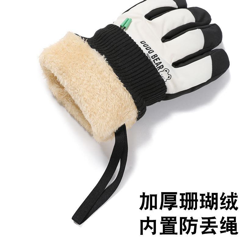 跨境滑雪手套冬男加绒加厚防水耐寒保暖触屏户外骑车防风滑雪手套|undefined