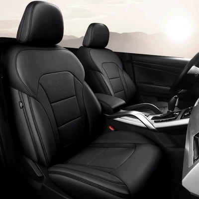 Modelə uyğun (Original) oturacaq örtükləri – Seat Cushion Covers - mysterious-black-standard-edition-five-seats-nappa-leather-full-surround-in-front-and-rear-rows