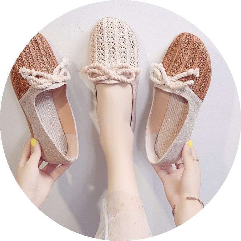 Pregnant Women's Shoes Summer Outfit Women's Shoes Fashion Linen Cloth Shoes Rubber Soft Sole Fisherman Shoes Women