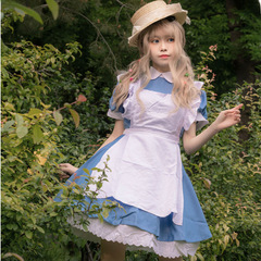 Anime Cosplay Beauty Belle Cos Costume Princess Dress Long Dress Maid Suit and Beast Maid Suit Alice 