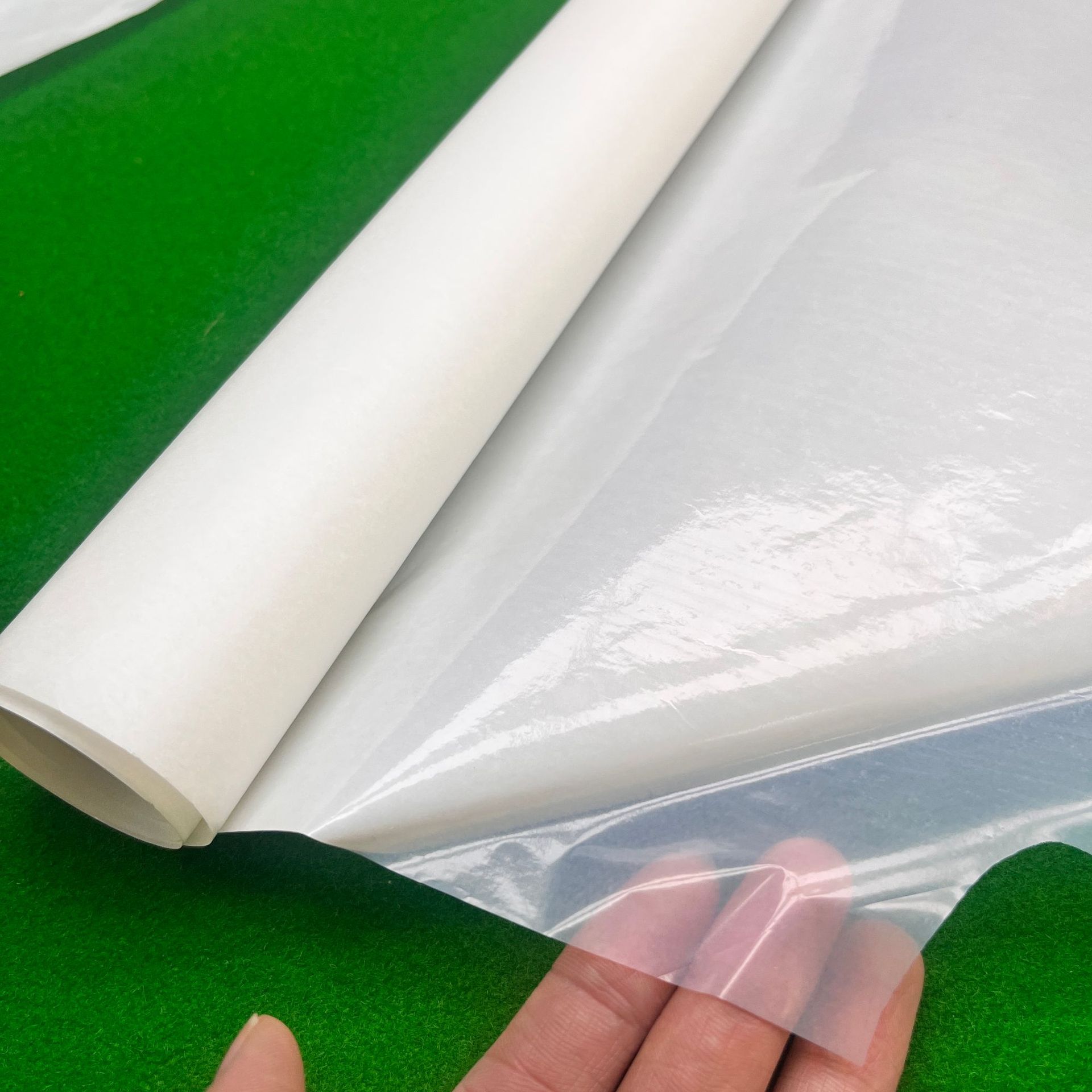 PES热熔胶膜0.1mm汽车脚垫皮革箱包粘接无弹热熔双面胶聚酯热熔薄