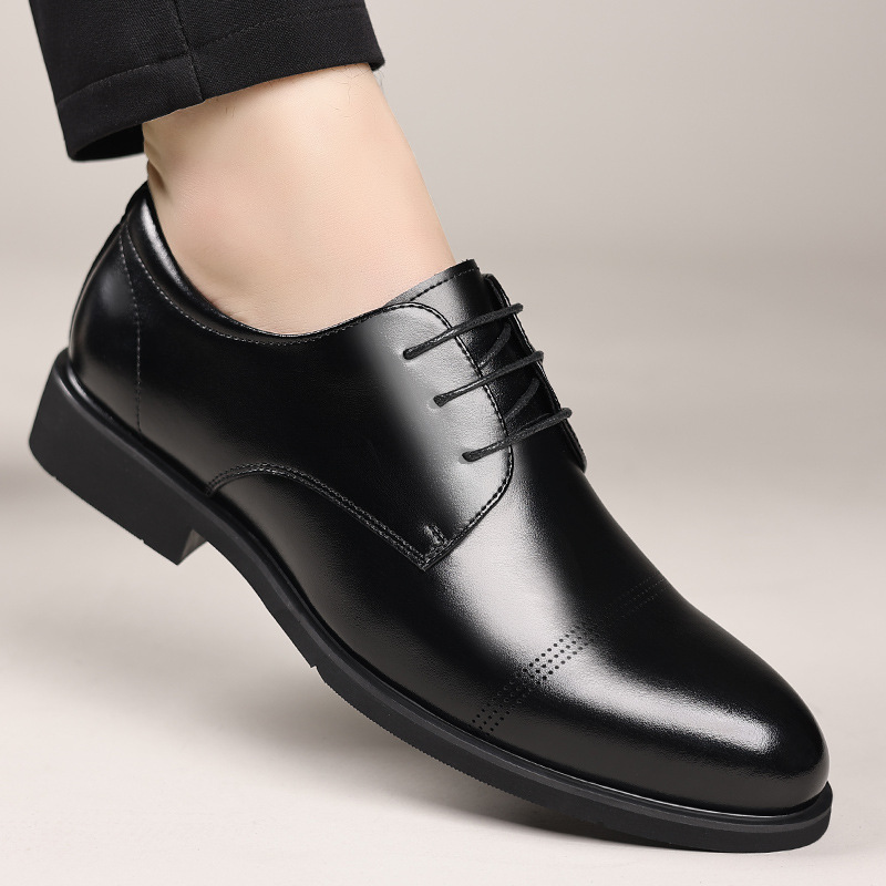 Chaussures Habillées Homme En Cuir Véritable Style Britannique_voghion.com