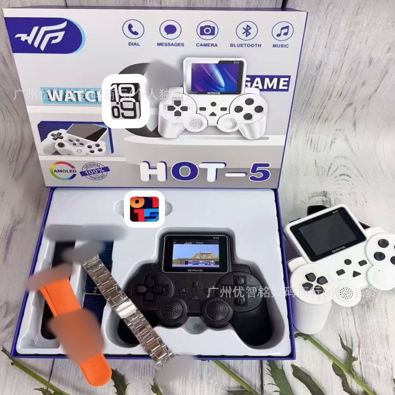 Hot-5 Smart Watch Game Console Multi-Strap Set Cross-Border New Hot-60 Bluetooth Call Health Monitoring