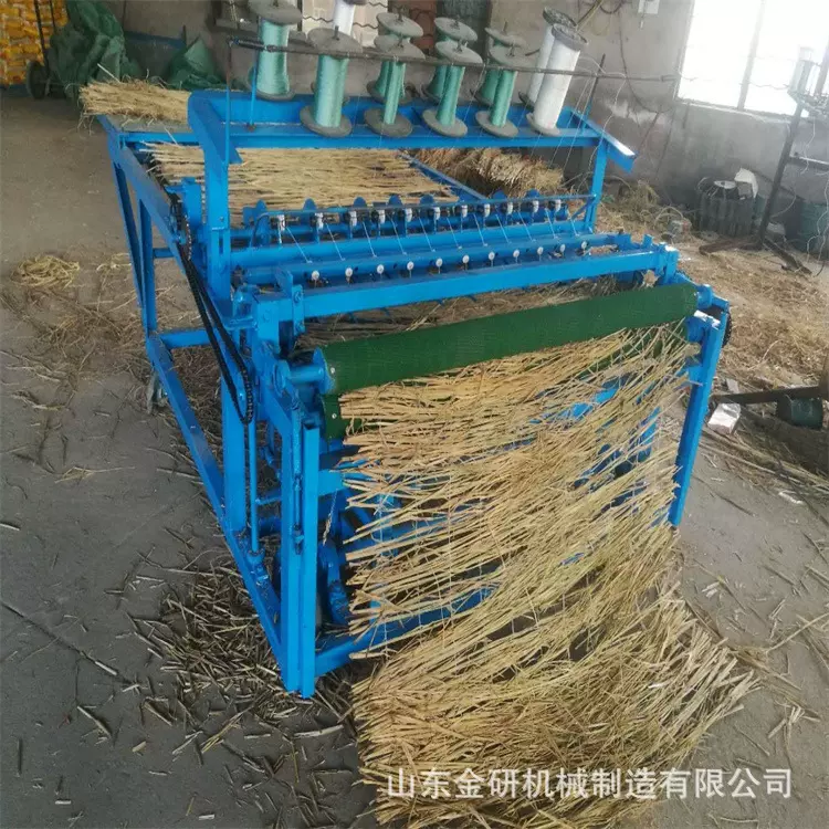 全自动小麦秸秆芦苇苇帘机蔬菜大棚保温被草席机厚薄多规格草帘机