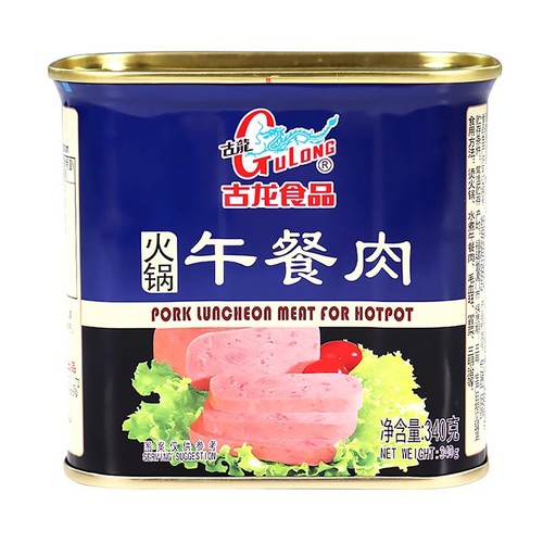 福建厦门特产古龙食品红烧猪肉排骨午餐肉香菇猪脚腿肉酱速食罐头