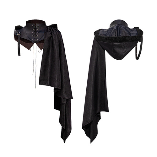 Medieval style COS cape strap cloak Halloween costume children's costume Western exotic style slanted shoulder
