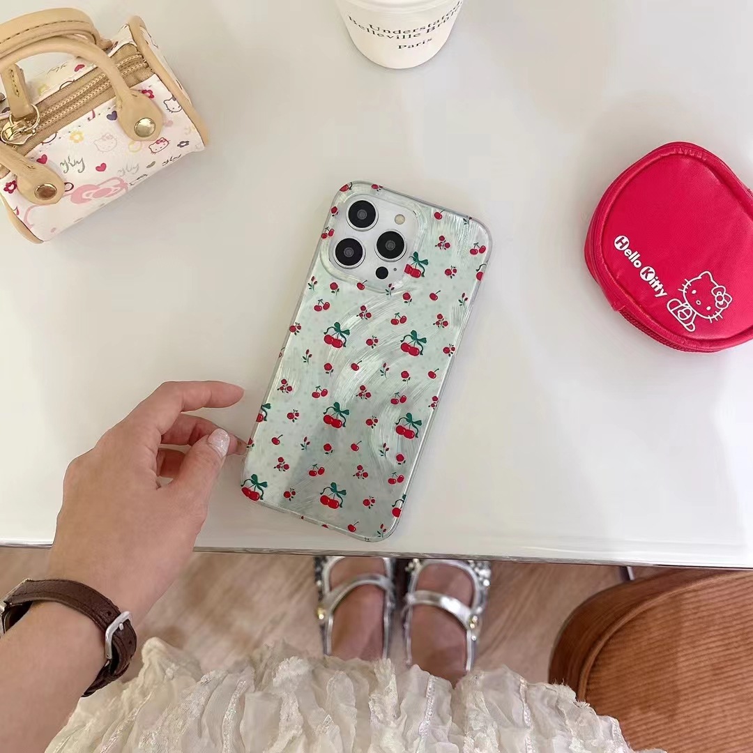 Ins lindo ángel alas gato para iPhone 13 funda para teléfono móvil 15ProMax Apple 14P hembra 12 colgante