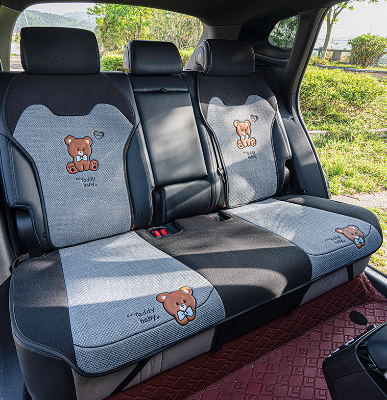 BYD Song plusdmi Cotton Linen Seat Cover Semi-enclosed Breathable Summer Cushion Proev Four Seasons Linen Seat Cover