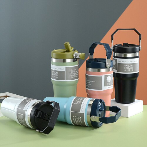 Cross-border best-selling 30oz portable ice bucket car cup, 304 stainless steel insulated and cold-resistant portable outdoor cup