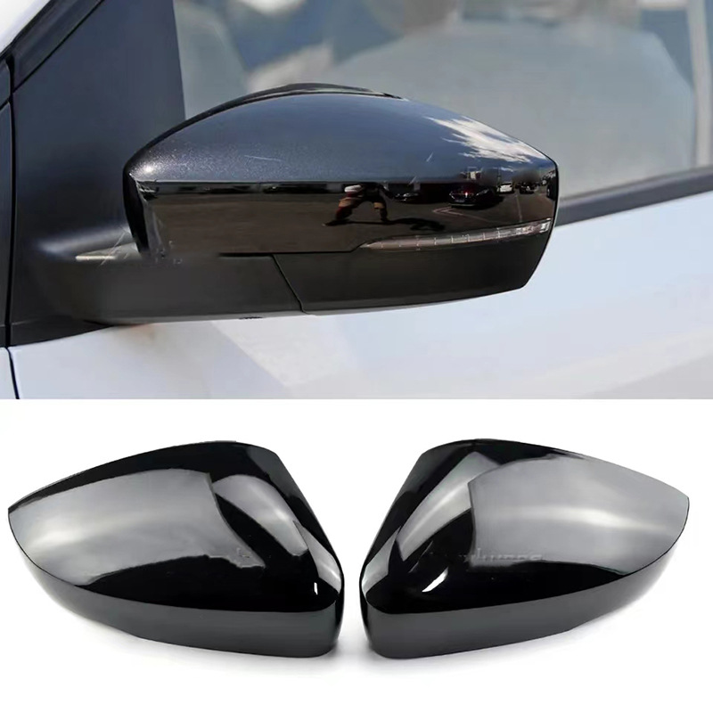 Suitable for 14-18 Volkswagen Polo Mk5 6R 6C Side Mirror Cover Black Side Mirror Cover Replacement