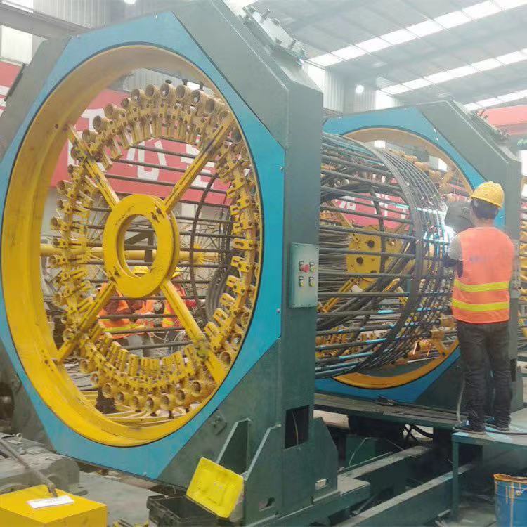 数控钢筋笼滚焊机钢智能筋滚笼机滚笼焊机全自动钢筋笼缠绕机