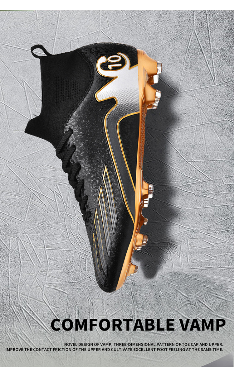 High-top Hallenfußballschuhe Mit Langen Stollen Für Training_voghion.com