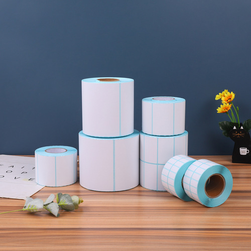 Three-proof thermal paper label 100*100 self-adhesive thermal paper barcode double row printing paper self-adhesive label paper