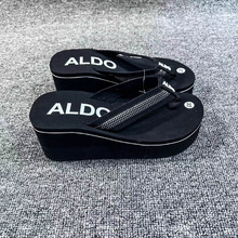 slippersshoes人字拖夏季厚底拖女拖外穿凉鞋松糕拖鞋跨境可外穿