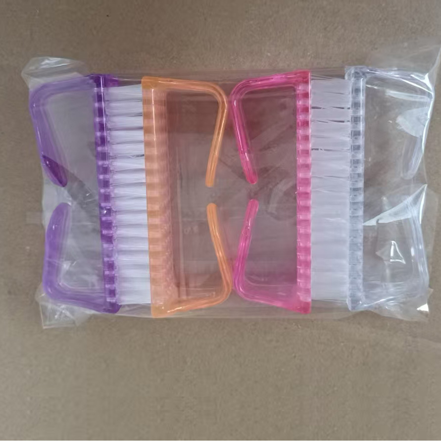 Cepillo de Uñas Translúcido con Forma de Cuerno Grande, para Limpieza de Polvo y Uñas - Cepillo de Plástico al por Mayor