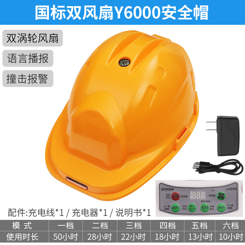 Casco de Seguridad con Ventilador Solar e Inteligente con Protección Solar para Construcción